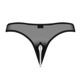 Underneath - Jade Transparante String Met Open Kruisje - PlayForFun